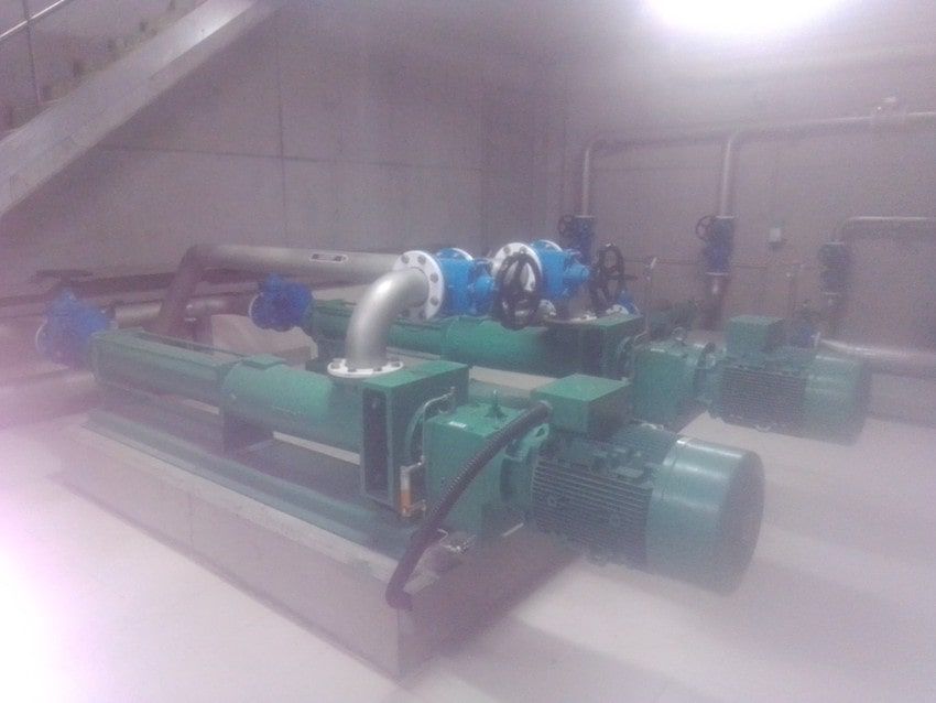 Stator Inoxcaucho dans pompe à eaux usées